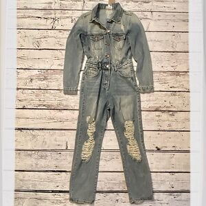 NWT Malibu jean jumpsuit